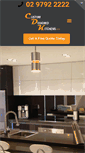 Mobile Screenshot of customdesignedkitchens.com.au